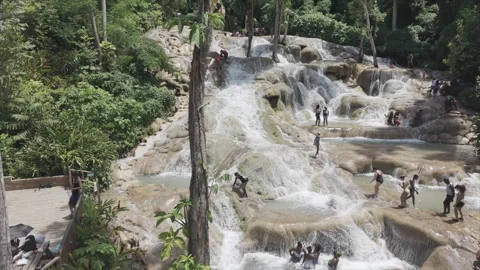 Dunn's River Falls &amp; Park Video stock 341997717
