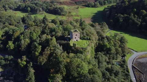 Dunollie Castle, Oban from above, 4K UHD Video stock 169732653