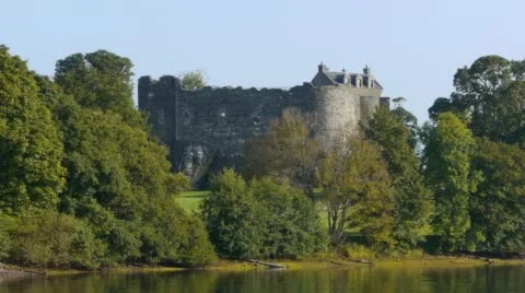 Dunstaffnage Castle Stock Footage 56697713