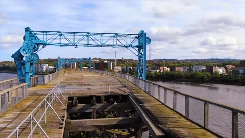 Dunston Staiths - Deck fly-over Video stock 132035522
