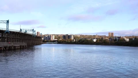 Dunston Staiths on the River Tyne Stock Footage 292106974