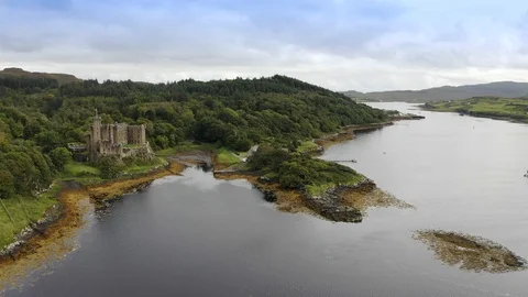 Dunvegan Castle Stock Footage 122237474