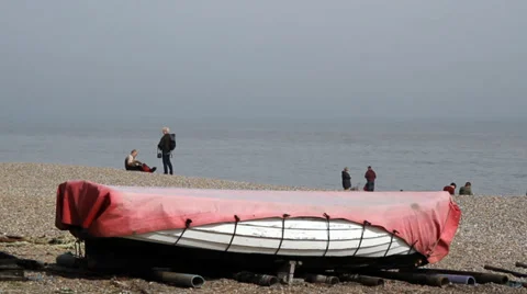 Dunwich Shingle Beach, Suffolk, England, United Kingdom Video stock 36789563