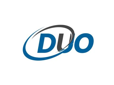 Duo creative logo design vector illustration Stock Illustration
