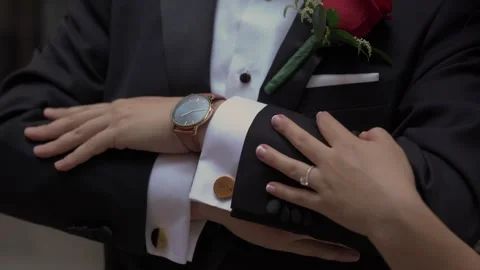 Duo Preparing Fastener Link, Pair Of People Attaching Securing Mechanism Stock Footage 323897428