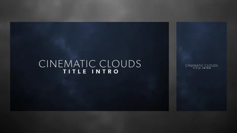 Duo Resolution Cinematic Clouds Title Intro Stockmateriaal After Effects