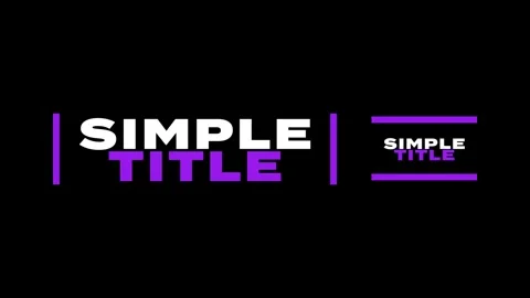 Duo Resolution Simple Title Reveal Intro Stock After Effects
