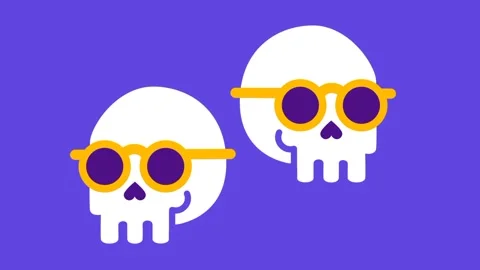 Duo Skulls Stock Footage 335639805
