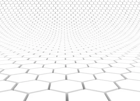 Duo tone hexagon 3D background texture. 3d rendering illustration. Futuristic Stock Illustration