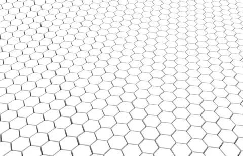 Duo tone hexagon 3D background texture. 3d rendering illustration. Futuristic Stock Illustration