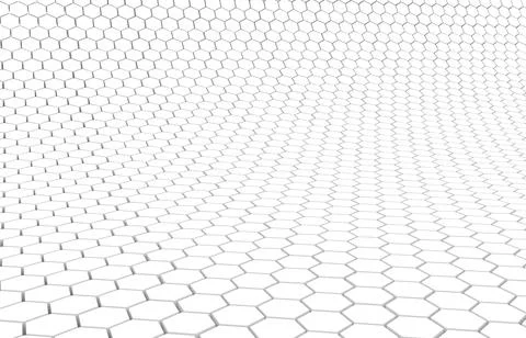 Duo tone hexagon 3D background texture. 3d rendering illustration. Futuristic Stock Illustration