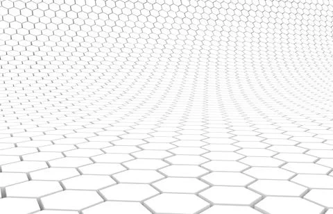 Duo tone hexagon 3D background texture. 3d rendering illustration. Futuristic Stock Illustration