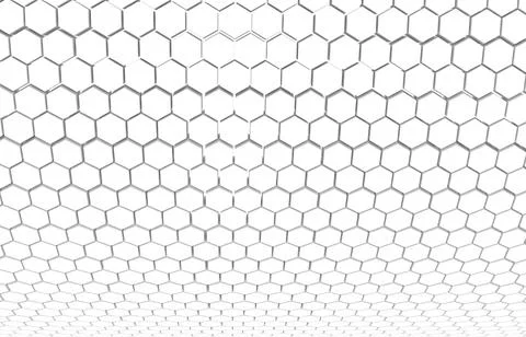 Duo tone hexagon 3D background texture. 3d rendering illustration. Futuristic Stock Illustration