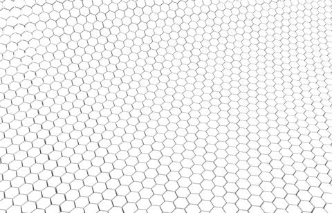 Duo tone hexagon 3D background texture. 3d rendering illustration. Futuristic Stock Illustration