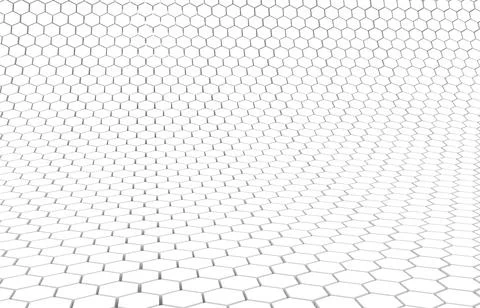 Duo tone hexagon 3D background texture. 3d rendering illustration. Futuristic Stock Illustration