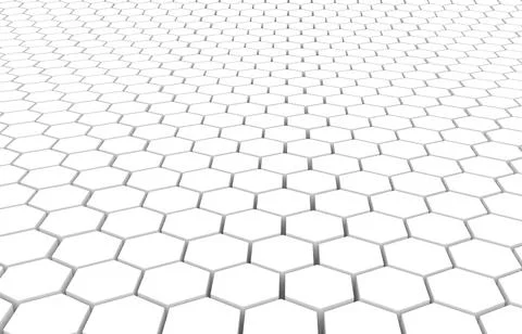 Duo tone hexagon 3D background texture. 3d rendering illustration. Futuristic Stock Illustration