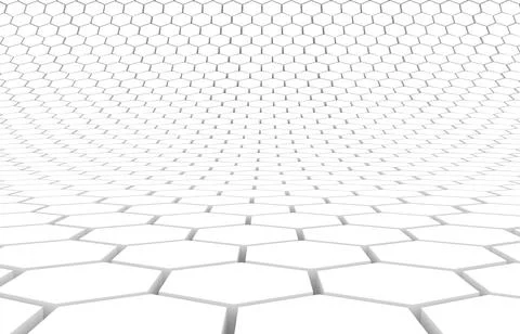 Duo tone hexagon 3D background texture. 3d rendering illustration. Futuristic Illustrazione stock