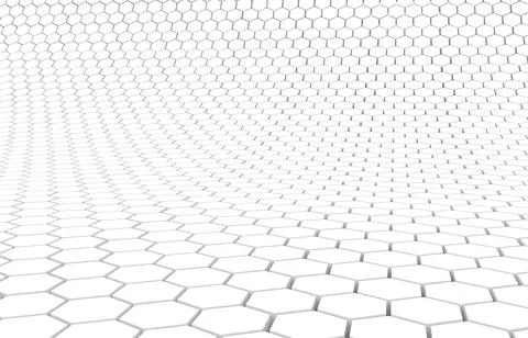 Duo tone hexagon 3D background texture. 3d rendering illustration. Futuristic Stock Illustration