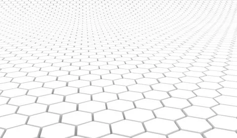 Duo tone hexagon 3D background texture. 3d rendering illustration. Futuristic Stock Illustration