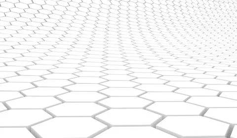 Duo tone hexagon 3D background texture. 3d rendering illustration. Futuristic Illustrazione stock