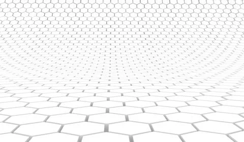 Duo tone hexagon 3D background texture. 3d rendering illustration. Futuristic Stock Illustration