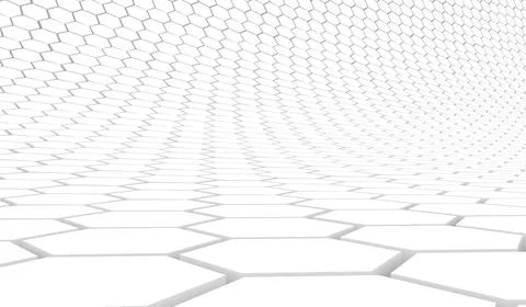 Duo tone hexagon 3D background texture. 3d rendering illustration. Futuristic Stock Illustration