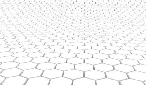 Duo tone hexagon 3D background texture. 3d rendering illustration. Futuristic Stock Illustration
