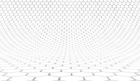 Duo tone hexagon 3D background texture. 3d rendering illustration. Futuristic Stock Illustration