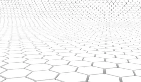 Duo tone hexagon 3D background texture. 3d rendering illustration. Futuristic Stock Illustration