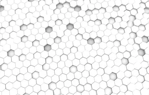 Duo tone hexagon 3D background texture. 3d rendering illustration. Futuristic Stock Illustration