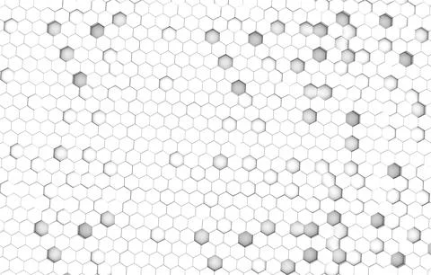 Duo tone hexagon 3D background texture. 3d rendering illustration. Futuristic Stock Illustration
