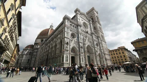 The Duomo Cathedral in Florence  Video stock 23591589
