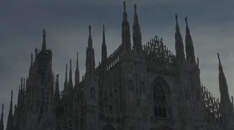 The Duomo Cathedral Stock Footage 10718525