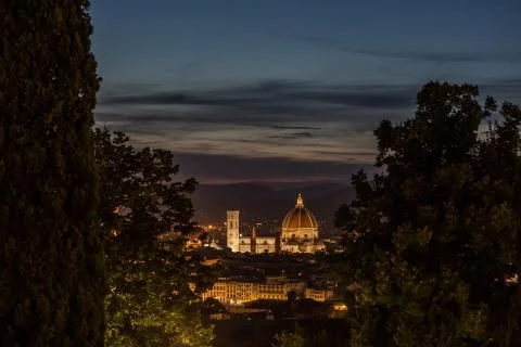Duomo Firenze by night Stock Photos