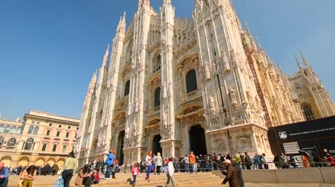 Duomo Milan Cathedral Stock-Footage 61843385