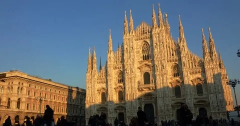 Duomo of Milan Time Lapse Stock Footage 84202041