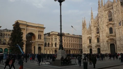 Duomo Milano 2 스톡 동영상 107743772
