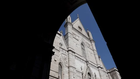 Duomo of naples Stock Footage 128448960