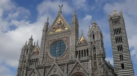 Duomo of Siena Timelapse Stock Footage 56839322