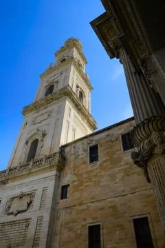 Duomo square in lecce Stock Photos