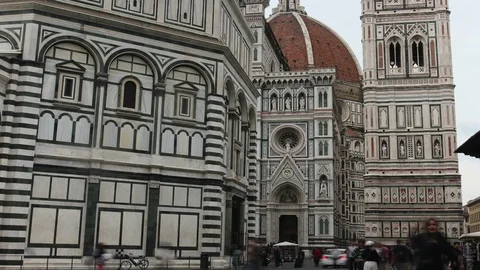 Duomo timelapse in Florence - cloudy day 스톡 동영상 96720201