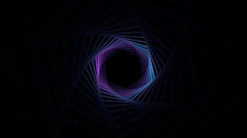 Duotone 3d render background with shining light inside dark geometry corridor Stock Illustration