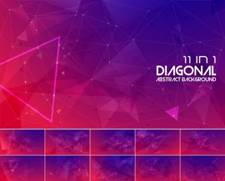 Duotone diagonal line abstract background Stock Illustration