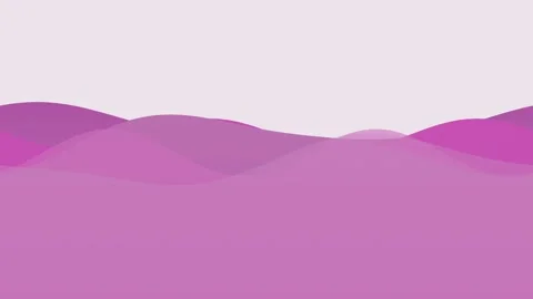 Duotone emerald and purple wave abstract background loop Stock Footage 342648397