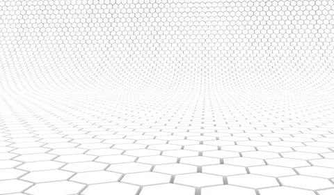 Duotone hexagon 3D background texture. 3d rendering illustration. Futuristic  Stock Illustration