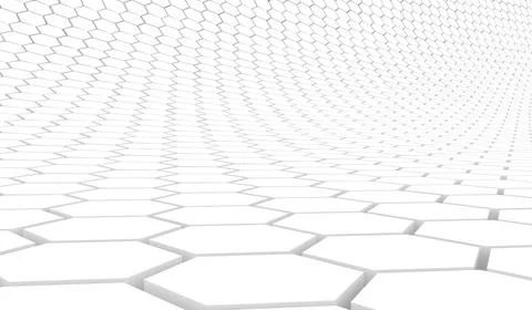 Duotone hexagon 3D background texture. 3d rendering illustration. Futuristic  Illustrazione stock