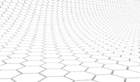 Duotone hexagon 3D background texture. 3d rendering illustration. Futuristic  Stock Illustration