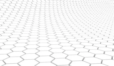 Duotone hexagon 3D background texture. 3d rendering illustration. Futuristic  Stock Illustration