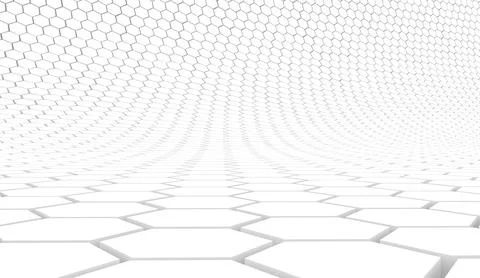 Duotone hexagon 3D background texture. 3d rendering illustration. Futuristic  Stock Illustration