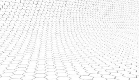 Duotone hexagon 3D background texture. 3d rendering illustration. Futuristic  Stock Illustration